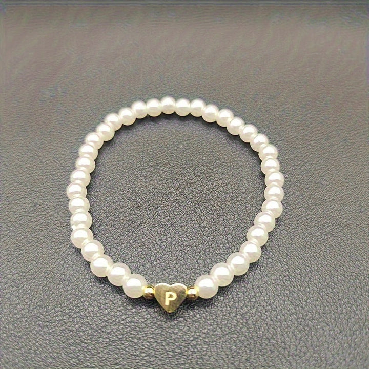Charming Initial Heart Bracelet