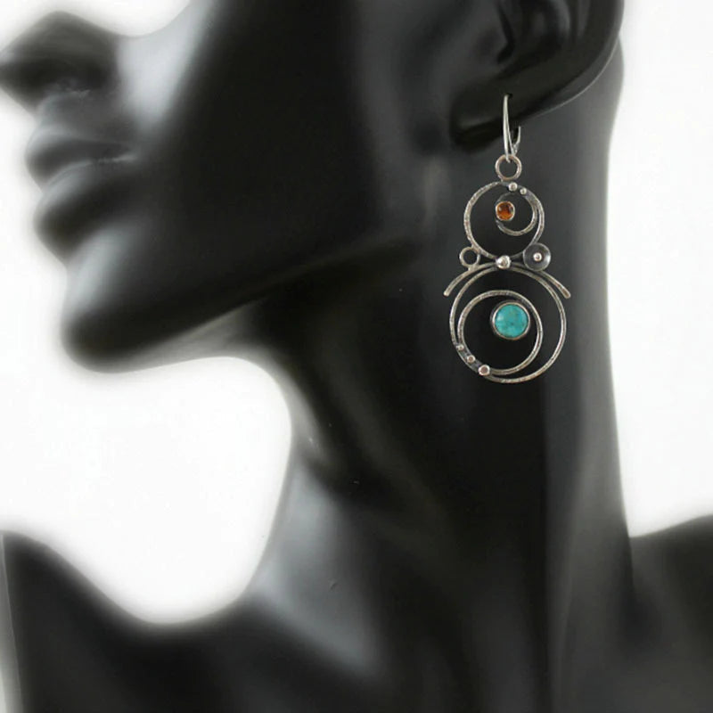 Blue Gemstone Earrings