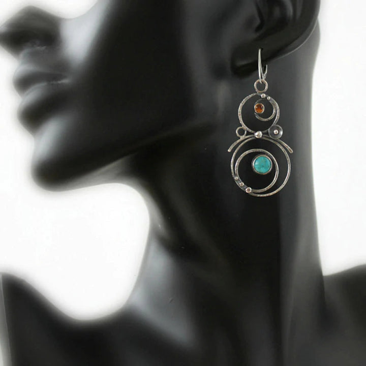 Blue Gemstone Earrings