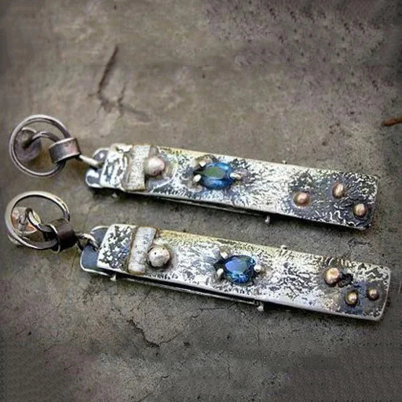Artisan Blue Stone Earrings