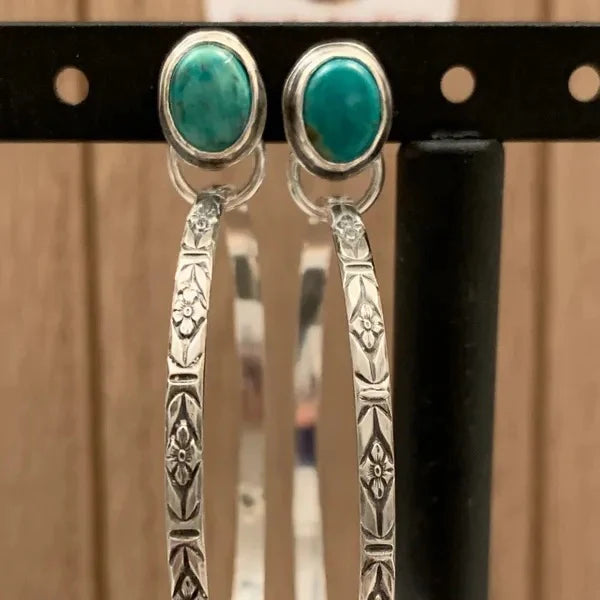 Opal Inlay Fashion Earrings