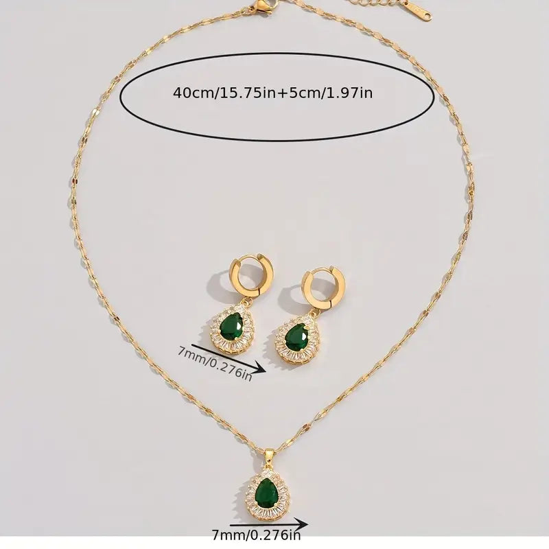Emerald Majesty Jewelry Set