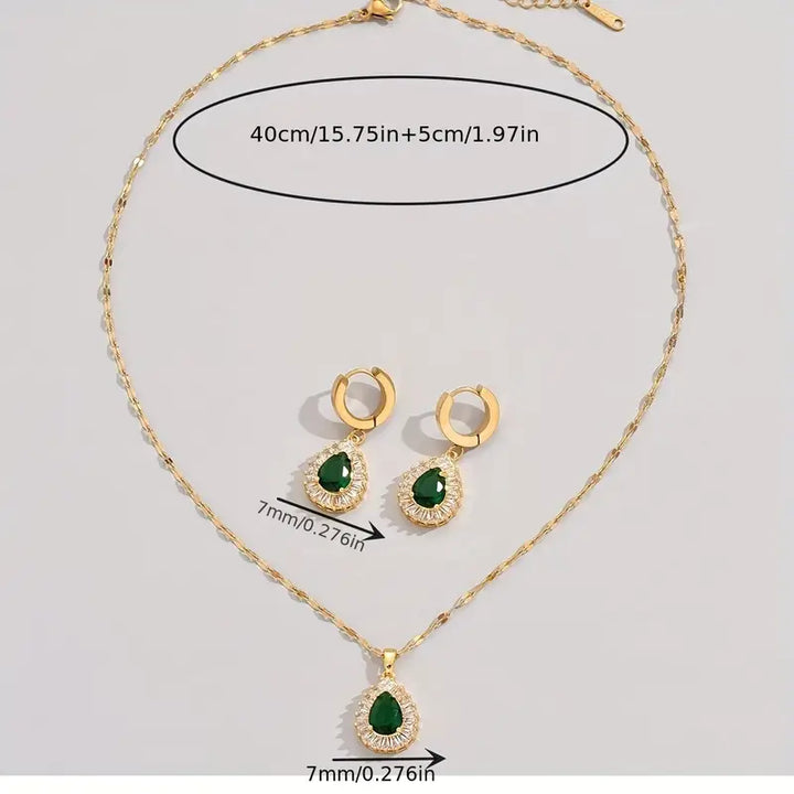 Emerald Majesty Jewelry Set