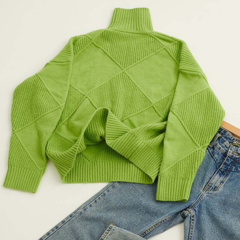 Remmy | Structured Roll Neck Jumper in Knit
