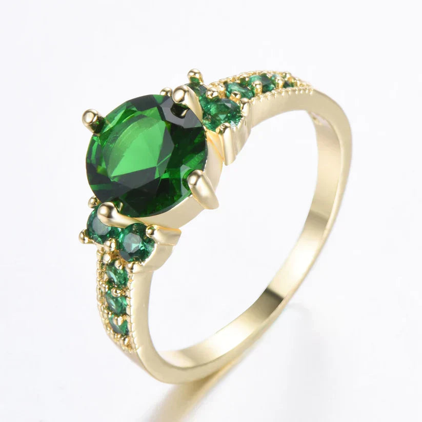 Emerald and Gold Ring