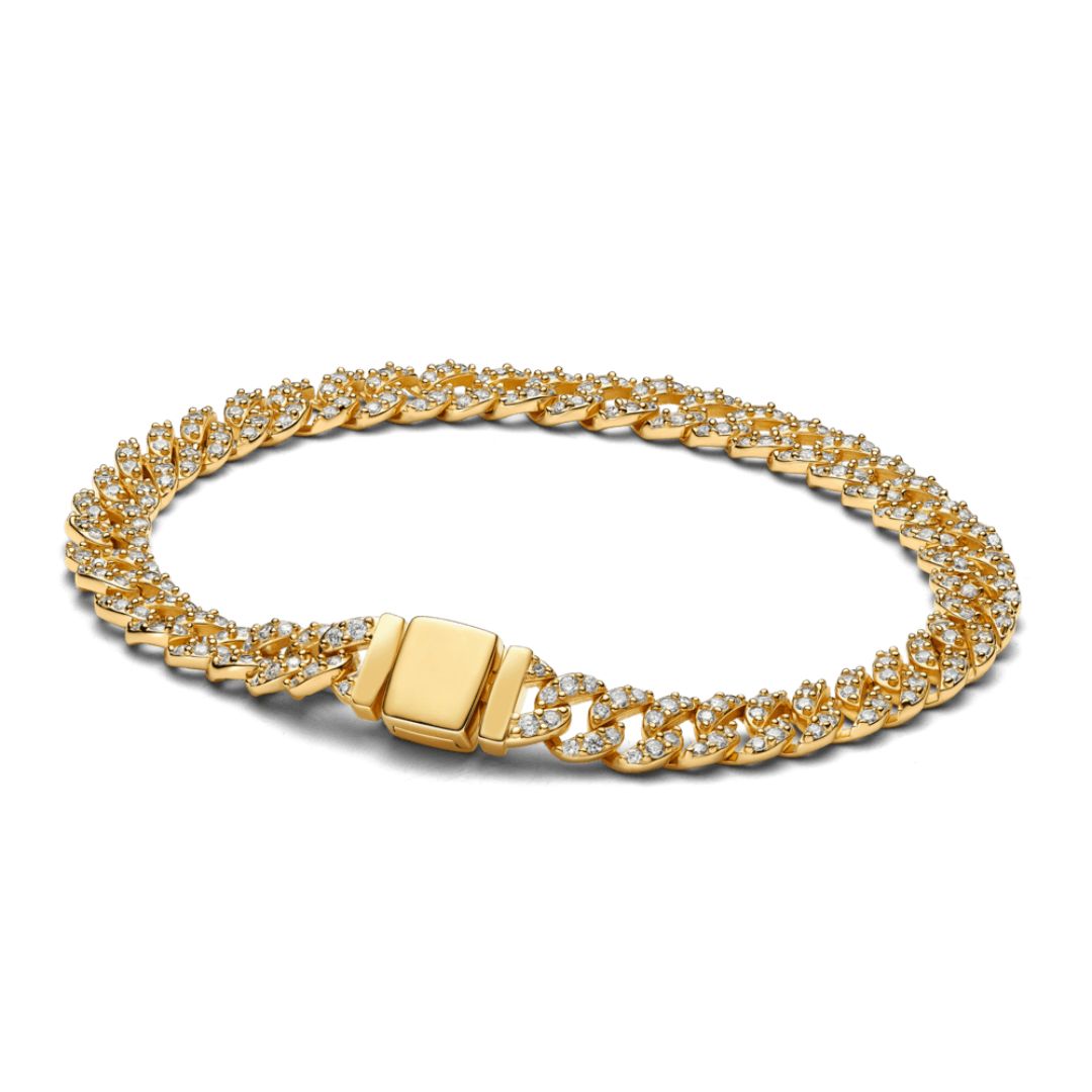 Pavé Gold Cuban Bracelet