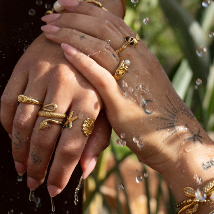 Adjustable Detailed Snake Ring