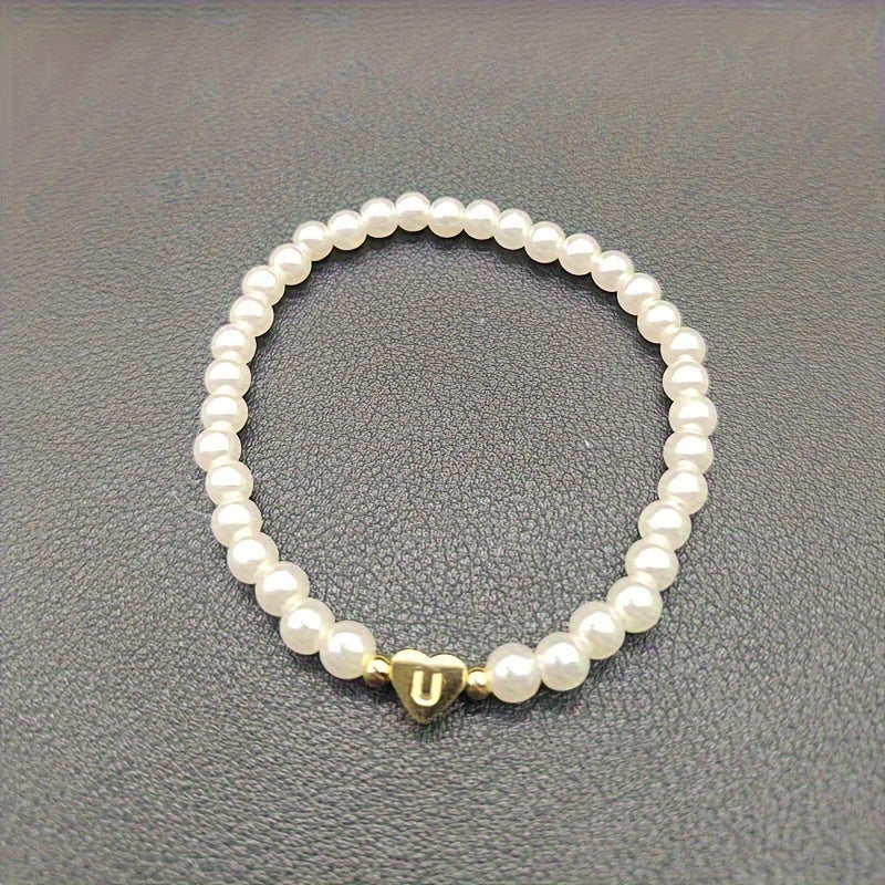 Charming Initial Heart Bracelet