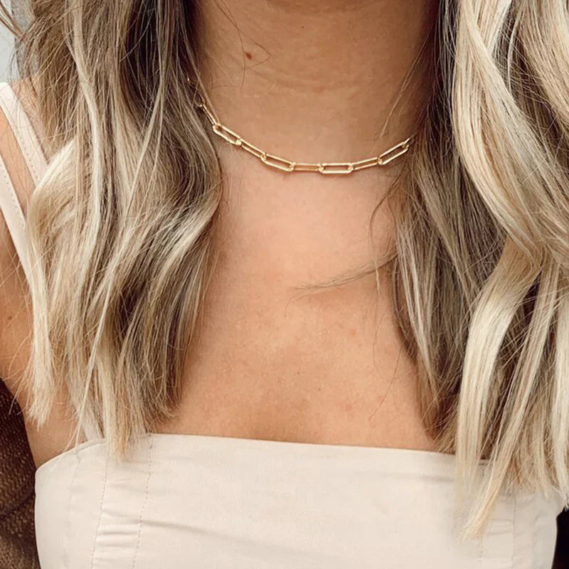 Gold Elegant Chain Necklace