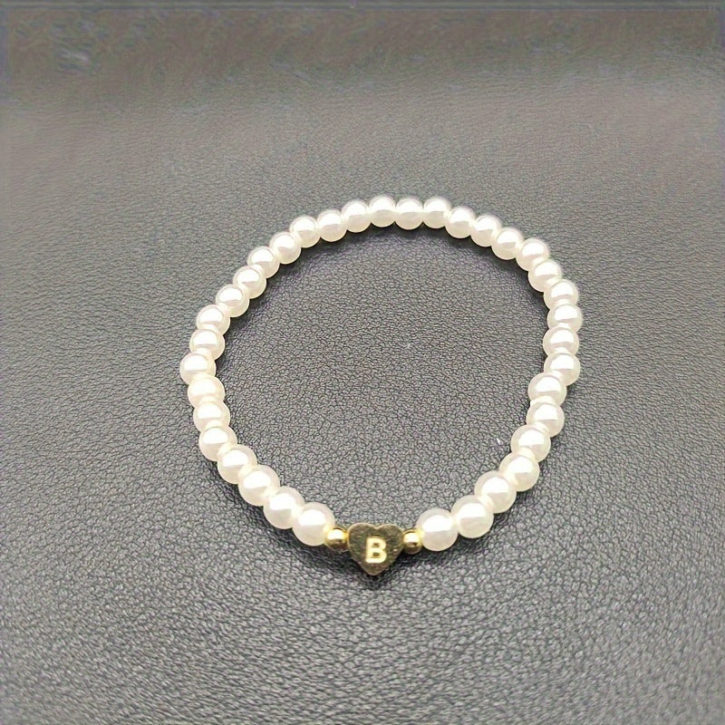 Charming Initial Heart Bracelet