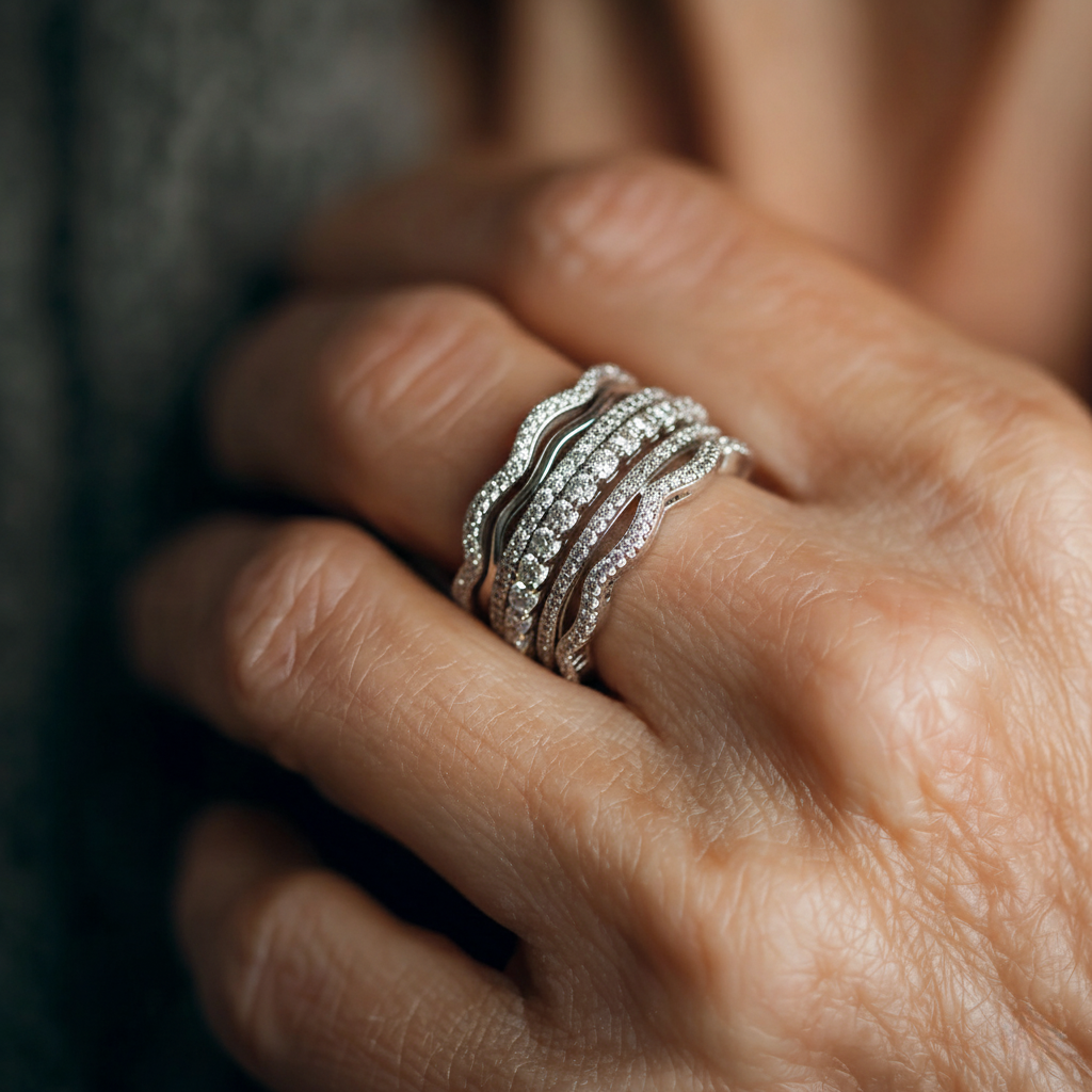 Vintage Layered Cubic Zirconia Ring