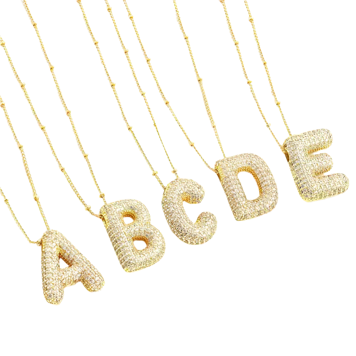Gold Initial Necklace - Elegant Design