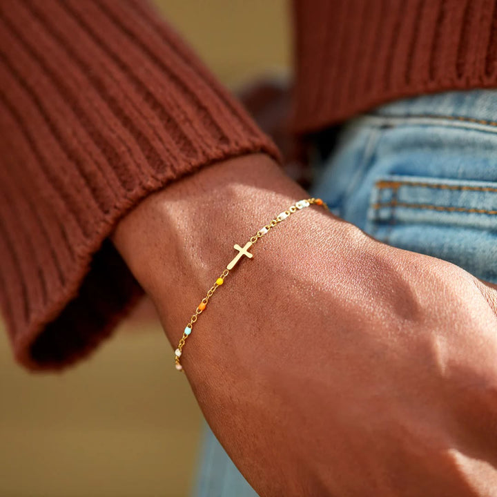 Elegant Minimalist Cross Bracelet