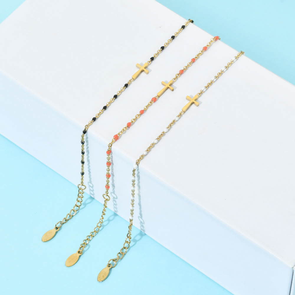 Elegant Minimalist Cross Bracelet