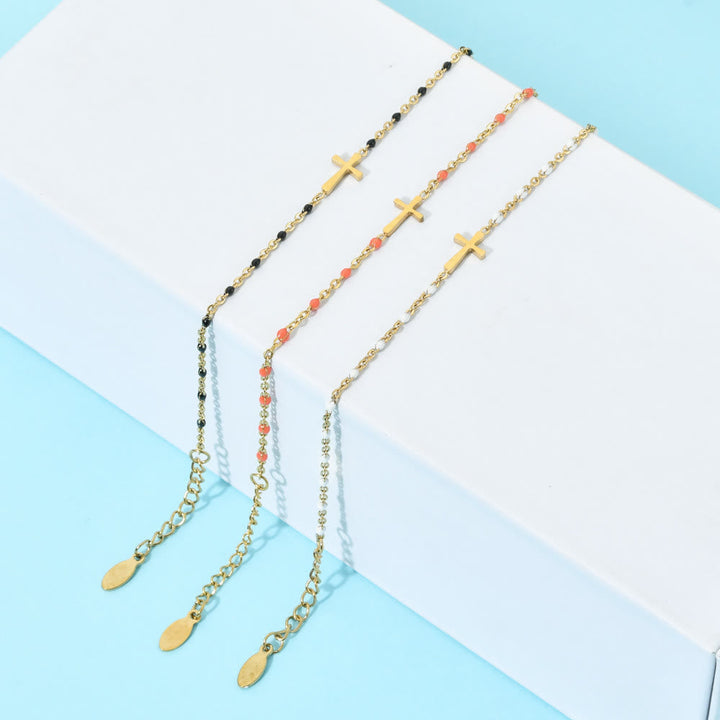 Elegant Minimalist Cross Bracelet