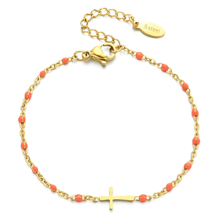 Elegant Minimalist Cross Bracelet
