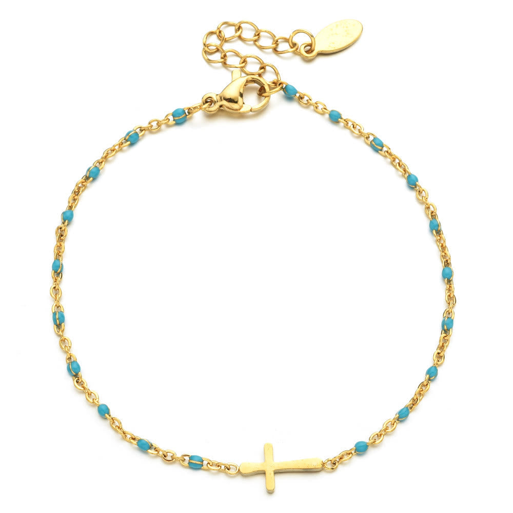 Elegant Minimalist Cross Bracelet