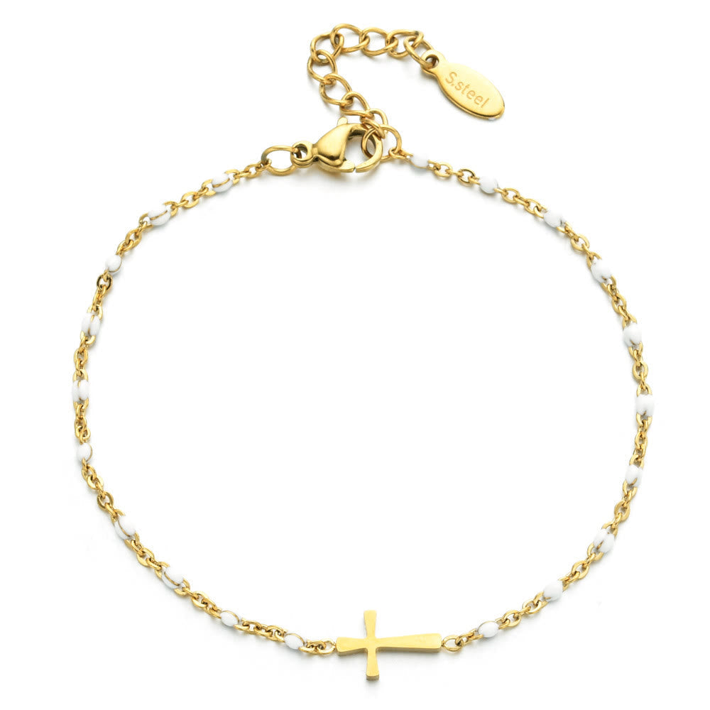 Elegant Minimalist Cross Bracelet