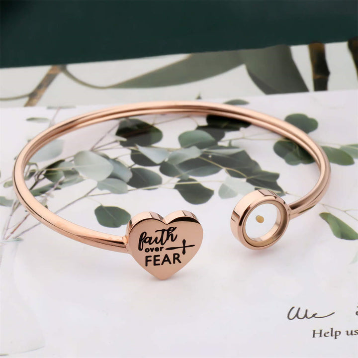 Faith Over Fear Mustard Seed Bracelet - Available in 3 Colors: A Daily Reminder of Hope