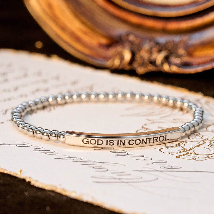 God Is in Control Beaded Bracelet: Daily Reminder of His Sovereignty