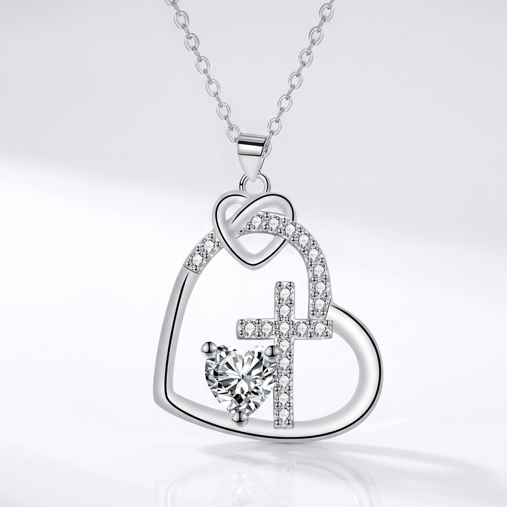 Heart-Inlay Necklace