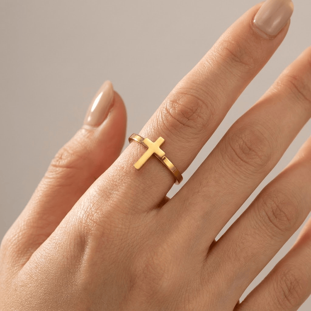 Adjustable Upper Ring with Cross Design