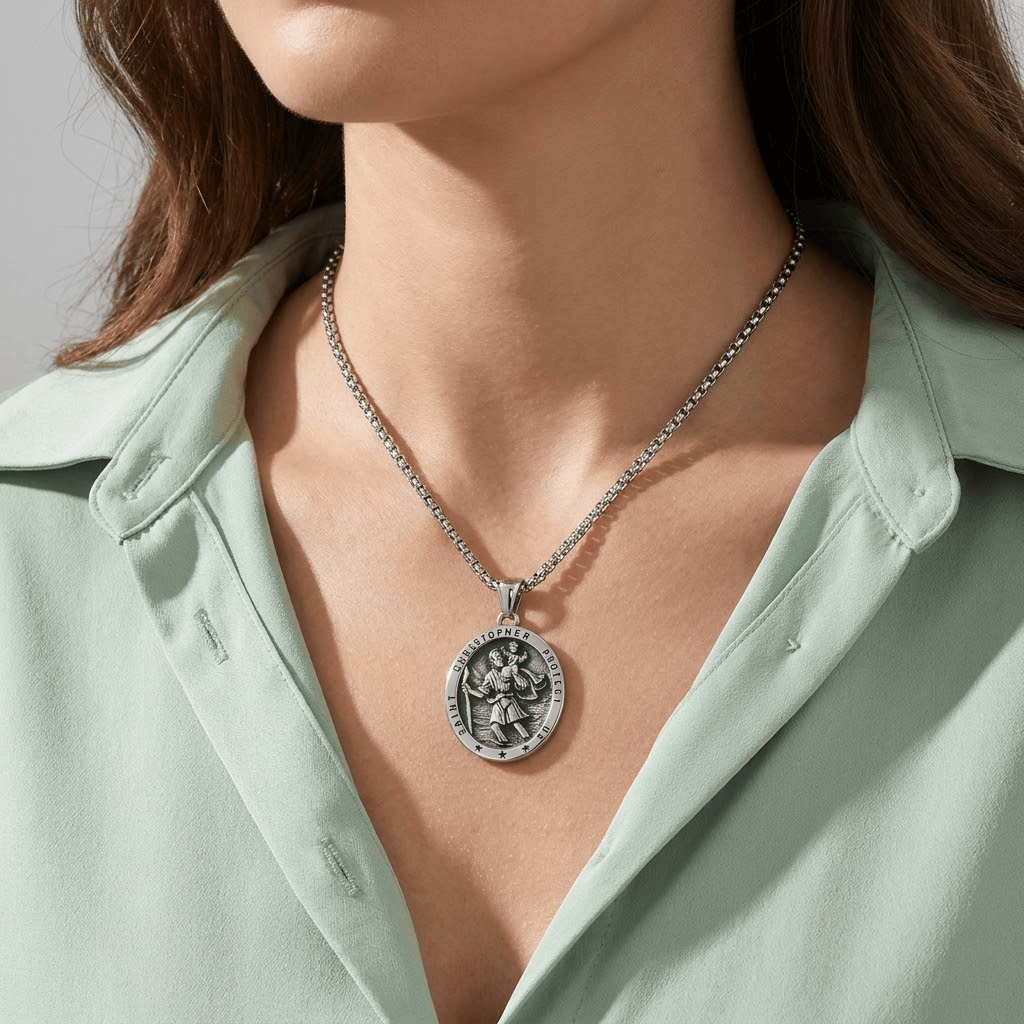 San Cristóbal Medal Necklace