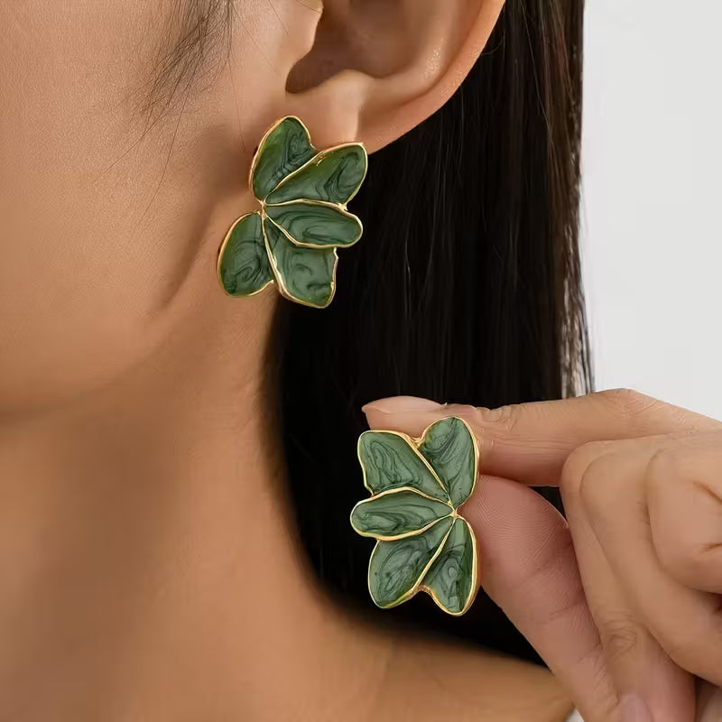 Floral Resin Earrings