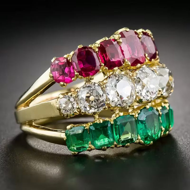 Handcrafted Marquise Cut Cubic Zirconia Engagement Ring