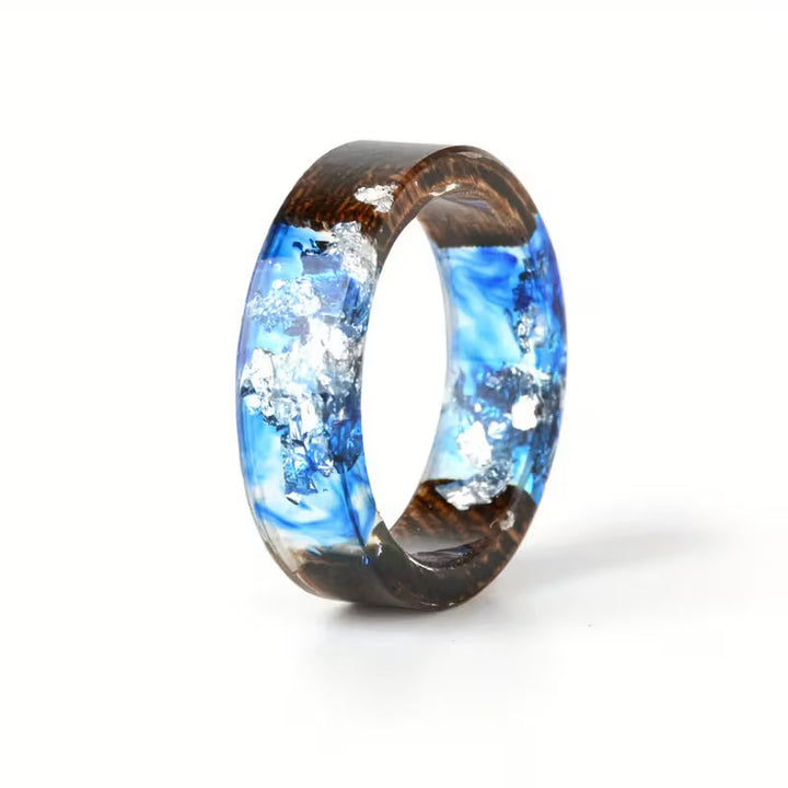 Artisan Wood and Resin Ring