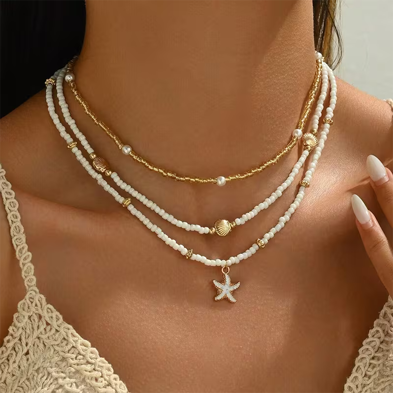 Triple Turtle Necklace Set