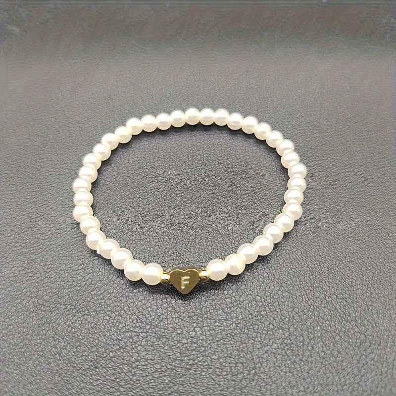 Charming Initial Heart Bracelet