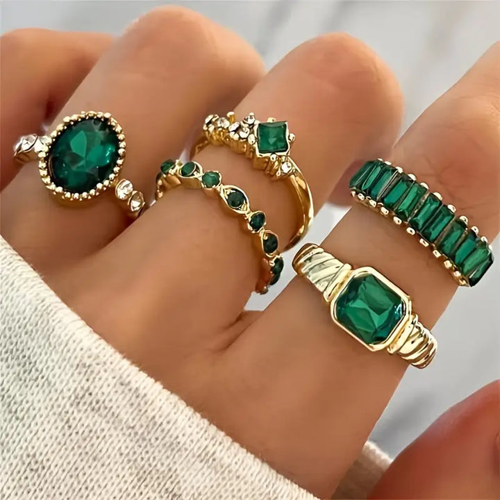 Imperial Emerald Ring Set" can be rewritten as "Regal Emerald Ring Set.