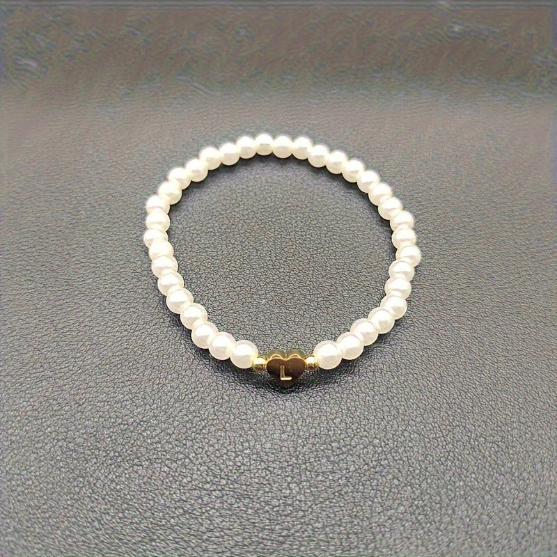 Charming Initial Heart Bracelet