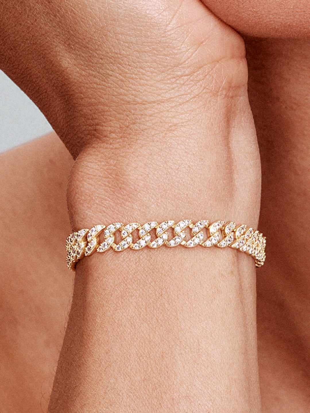 Pavé Gold Cuban Bracelet
