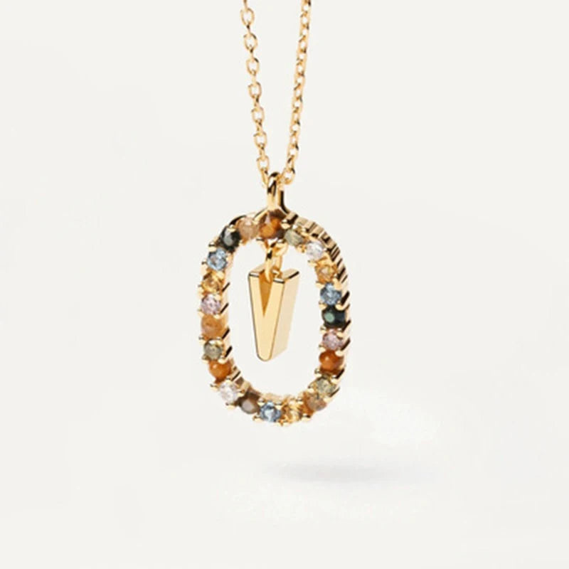 Chic Multicolor Stone Necklace
