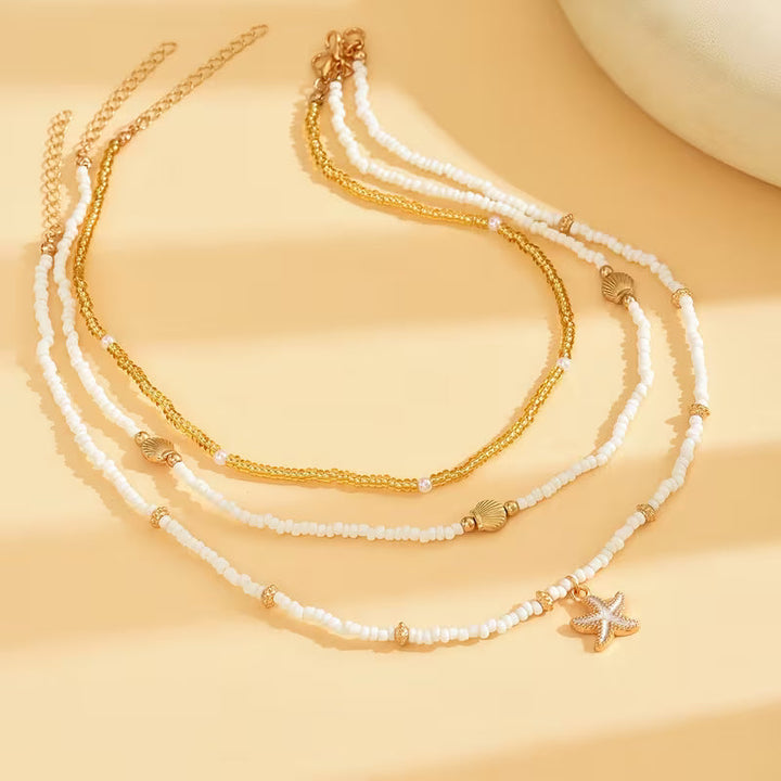 Triple Turtle Necklace Set