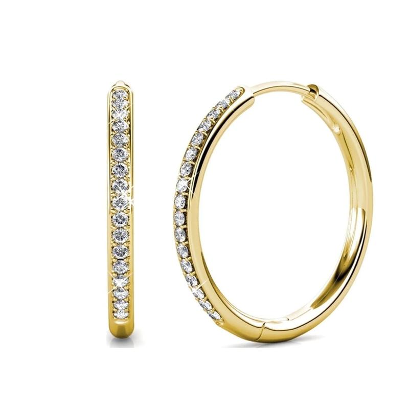 Diana Gold Pavé Earrings