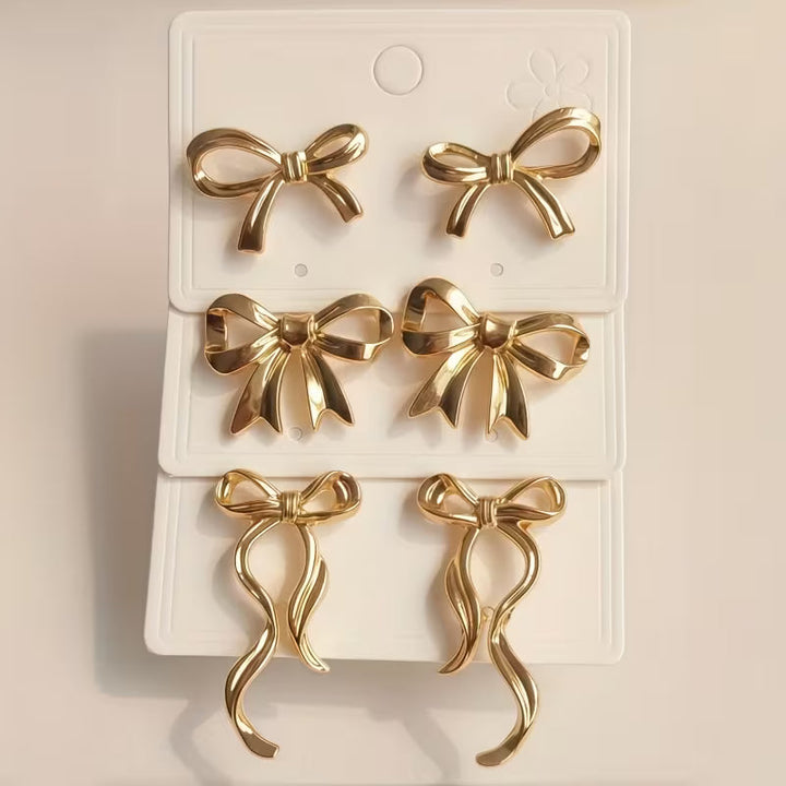 Chic Ribbon Bow Earrings