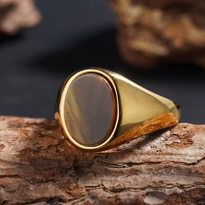 Tiger Eye Stone Ring
