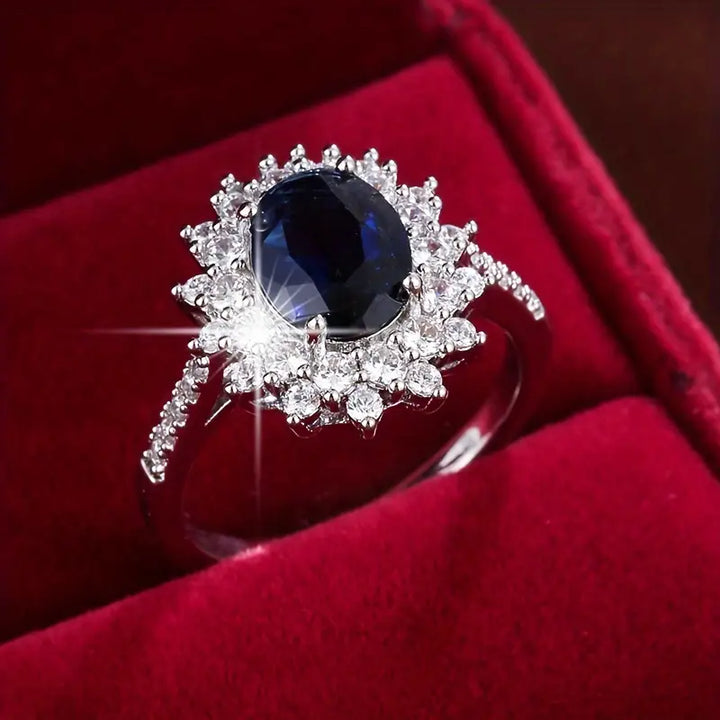Sapphire-Studded Gold Ring
