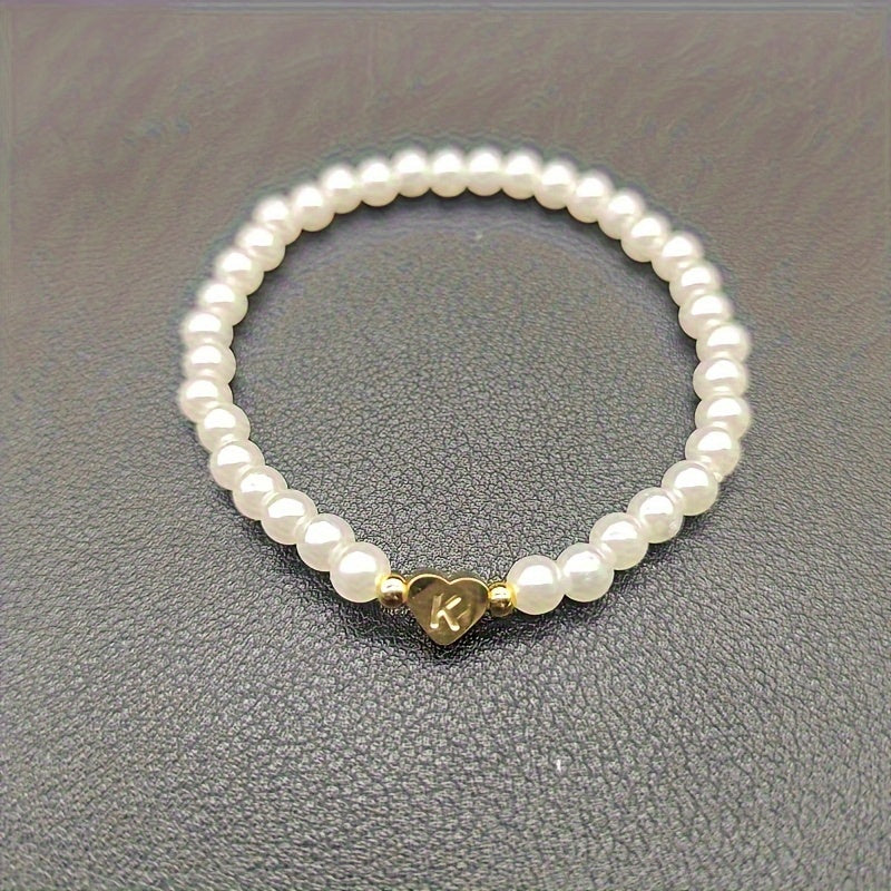 Charming Initial Heart Bracelet