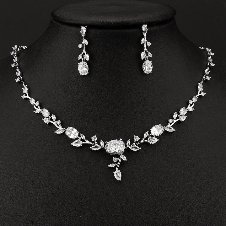Platinum Petal Jewelry Set