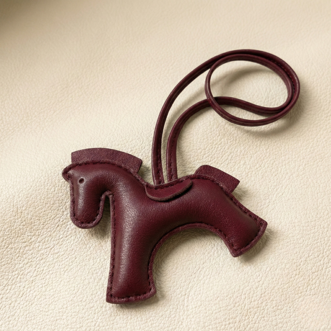 Handcrafted Leather Horse Keychain