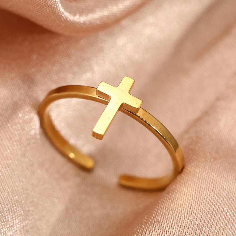 Adjustable Upper Ring with Cross Design