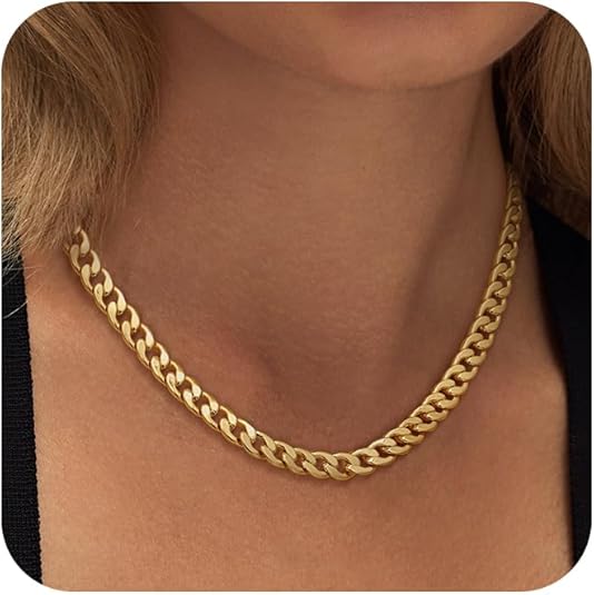 Thick Gold Cuban Link Collar