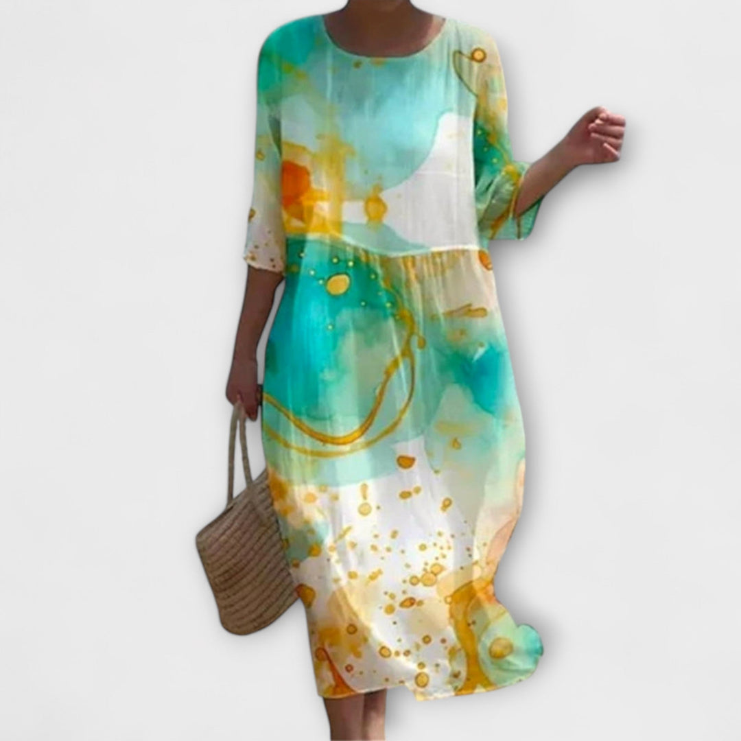 Miranda - Stylish Floral Maxi Dress