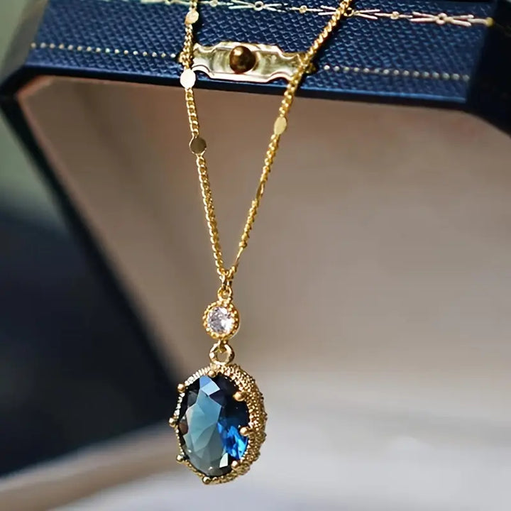 Lunar Glow Gold Necklace