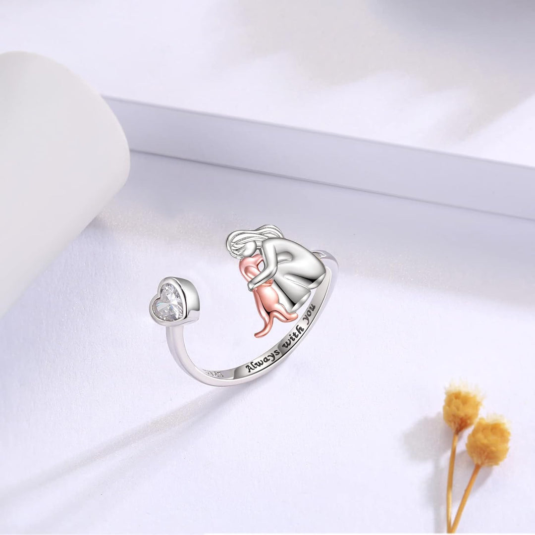Adjustable Always in My Heart Ring