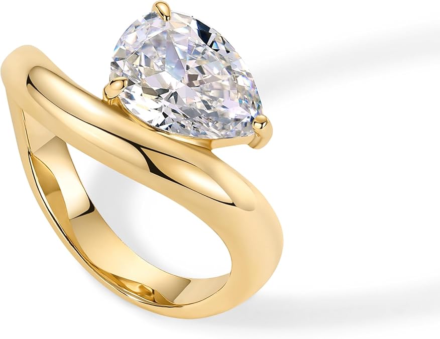 Gold Sea Promise Ring